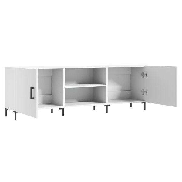 vidaXL Έπιπλο Τηλεόρασης Λευκό 150x30x50 εκ. από Επεξεργασμένο Ξύλο