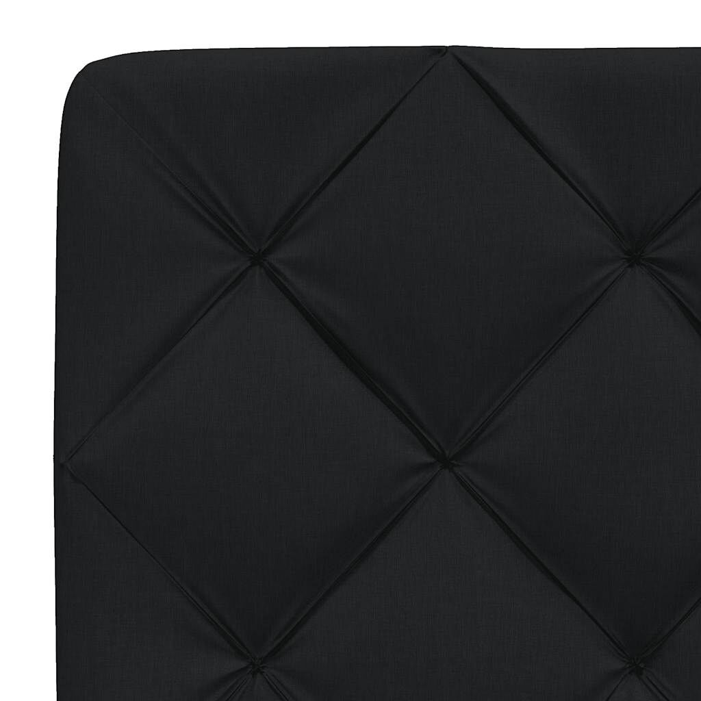 vidaXL Σκελετός Κρεβατιού Χωρίς Στρώμα Μαύρο 120x200 εκ. Υφασμάτινο