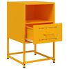 vidaXL Κομοδίνο Μουσταρδί 36x39x60,5 εκ. από Χάλυβα