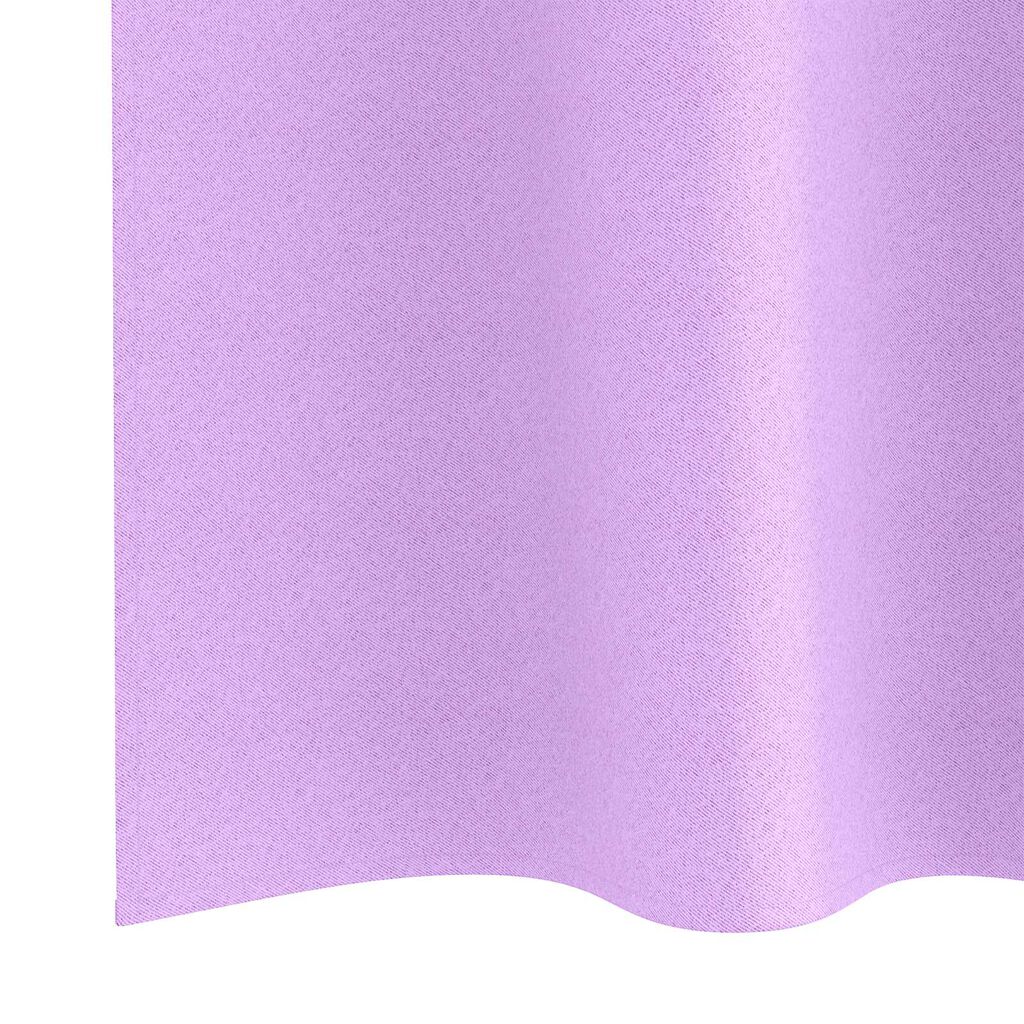 vidaXL Κουρτίνες με κουρτίνες 2 pcs Μοβ 140 x 140 cm Πολυεστέρας