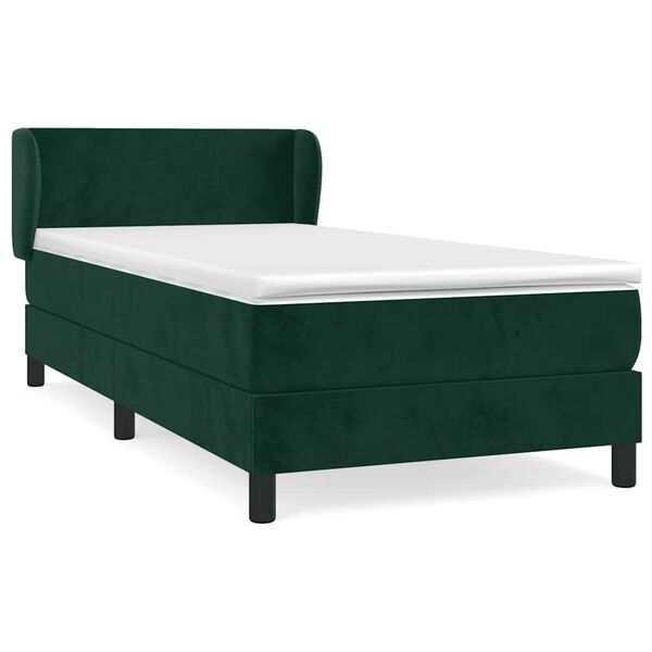 vidaXL &Kappa;&rho;&epsilon;&beta;ά&tau;&iota; Boxspring &mu;&epsilon; &Sigma;&tau;&rho;ώ&mu;&alpha; &Sigma;&kappa;&omicron;ύ&rho;&omicron; &Pi;&rho;ά&sigma;&iota;&nu;&omicron; 90x200 &epsilon;&kappa;. &Beta;&epsilon;&lambda;&omicron;ύ&delta;&iota;&nu;&omicron;