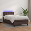 vidaXL &Kappa;&rho;&epsilon;&beta;ά&tau;&iota; Boxspring &mu;&epsilon; &Sigma;&tau;&rho;ώ&mu;&alpha; & LED &Kappa;&alpha;&phi;έ 90x190 &epsilon;&kappa;. &Sigma;&upsilon;&nu;&theta;. &Delta;έ&rho;&mu;&alpha;