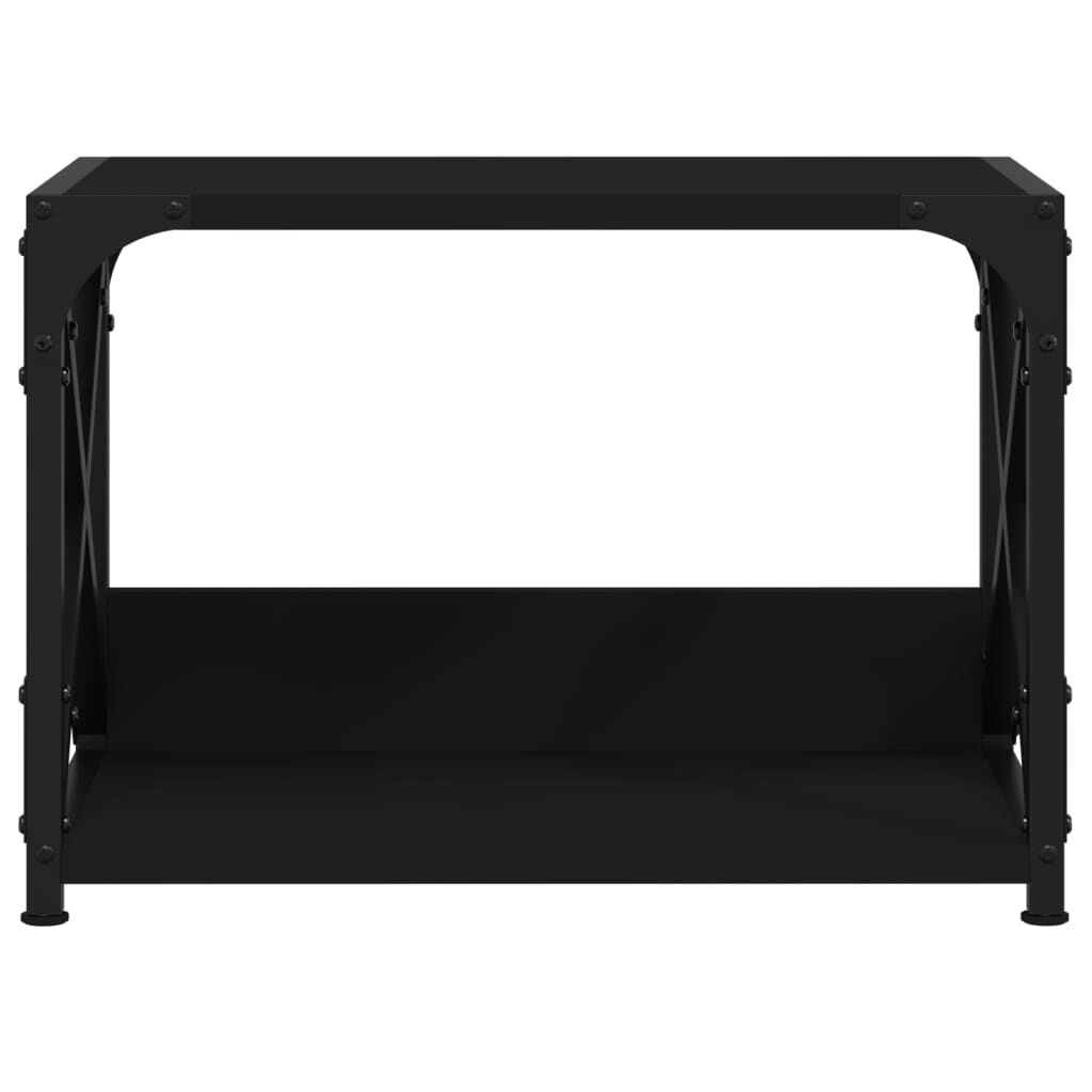 vidaXL Βάση Εκτυπωτή 2 Επιπέδων Μαύρη 44x26x31,5 εκ Επεξεργασμένο Ξύλο