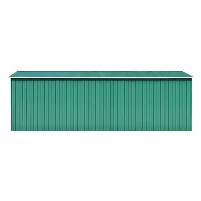 vidaXL Αποθήκη Κήπου Πράσινη 257 x 580 x 181 εκ. από Μέταλλο