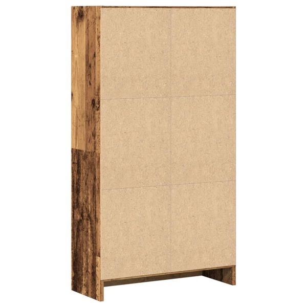 vidaXL Βιβλιοθήκη Όψη Παλαιού Ξύλου 60x24x109 εκ. Επεξεργασμένο Ξύλο