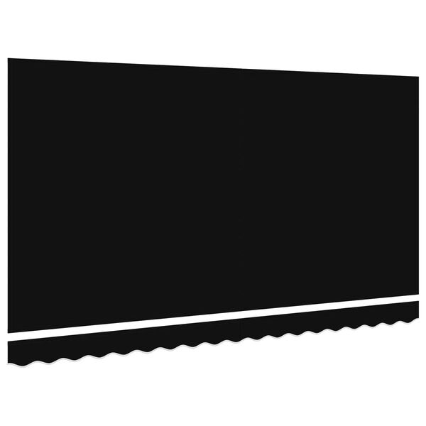 vidaXL Ύφασμα αντικατάστασης τέντας Μαύρο 400 x 200 cm Καραβόπανο