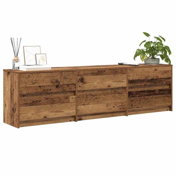 vidaXL &Mu;&omicron;&nu;ά&delta;&epsilon;&sigmaf; TV 2 pcs &Pi;&alpha;&lambda;&iota;ό &Xi;ύ&lambda;&omicron; 180 x 34 x 50 &epsilon;&kappa; &Epsilon;&pi;&epsilon;&xi;&epsilon;&rho;&gamma;&alpha;&sigma;&mu;έ&nu;&omicron; &xi;ύ&lambda;&omicron;