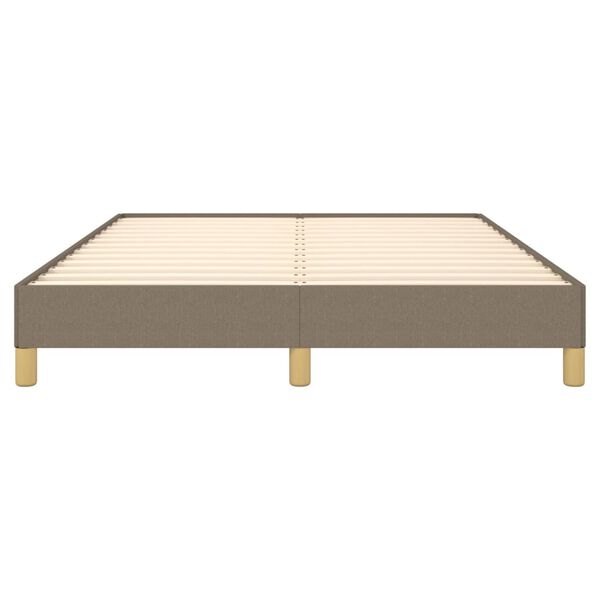 vidaXL Σκελετός Κρεβατιού Χωρίς Στρώμα Taupe 140x190 εκ. Υφασμάτινο