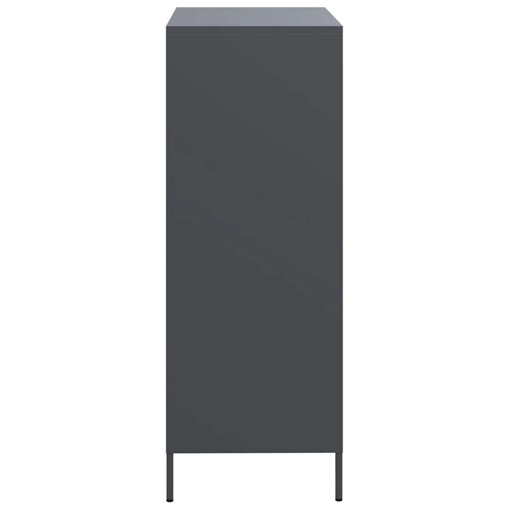 vidaXL Ντουλάπι Ανθρακί 68x39x101,5 εκ. από Χάλυβα