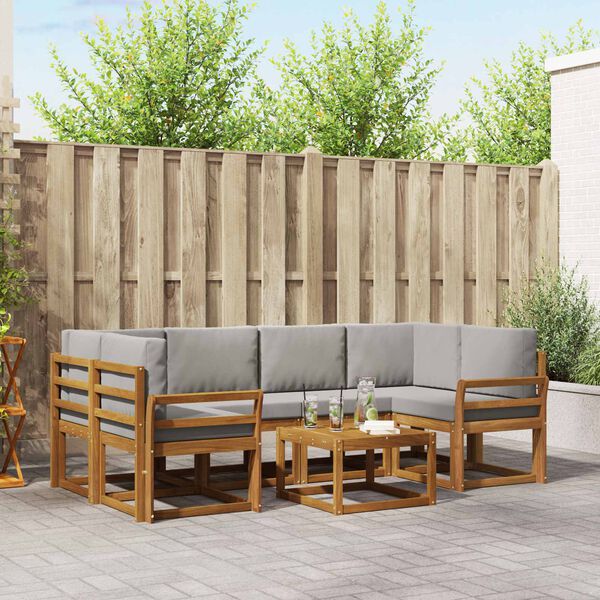 vidaXL &Sigma;&epsilon;&iota;&rho;ά &Kappa;&alpha;&nu;&alpha;&pi;έ &Epsilon;&xi;&omega;&tau;&epsilon;&rho;&iota;&kappa;&omicron;ύ 7 pcs &Phi;&upsilon;&sigma;&iota;&kappa;ό &kappa;&alpha;&iota; &Alpha;&nu;&omicron;&iota;&chi;&tau;ό &Gamma;&kappa;&rho;&iota;