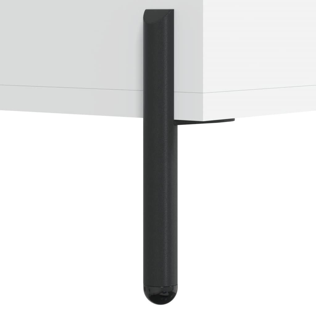 vidaXL Κομοδίνο Λευκό 40 x 35 x 47,5 εκ. από Επεξεργασμένο Ξύλο