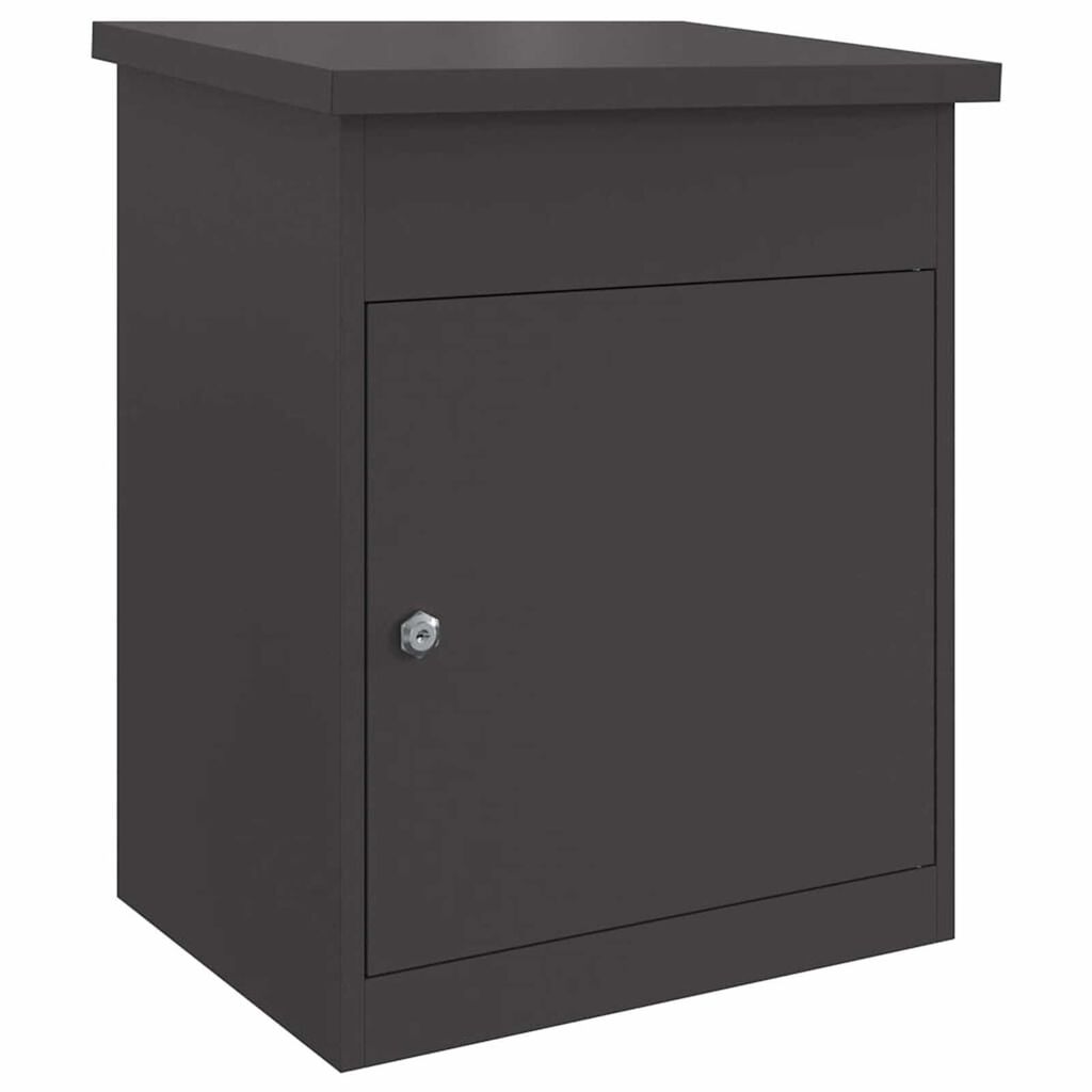 vidaXL Θυρίδα Πακέτων Μαύρο 44 x 35 x 59 εκατοστά Ατσάλι