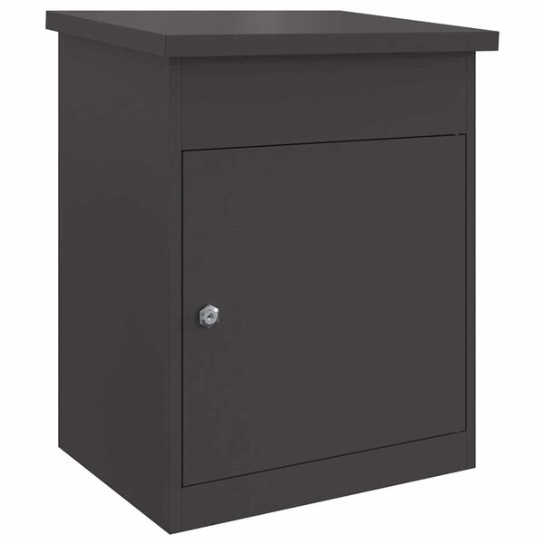 vidaXL Θυρίδα Πακέτων Μαύρο 44 x 35 x 59 εκατοστά Ατσάλι