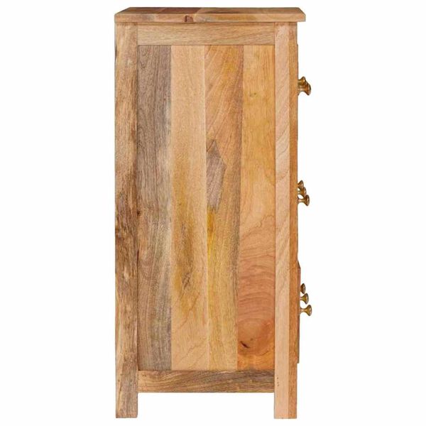 vidaXL Πλαϊνό γραφείο Καφέ 55 x 35 x 75 εκ Μασίφ ξύλο μάνγκο