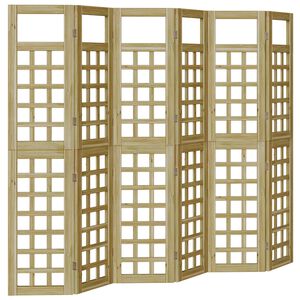 vidaXL Παραβάν ιδιωτικότητας 6 pcs Καφέ 240 x 180 cm