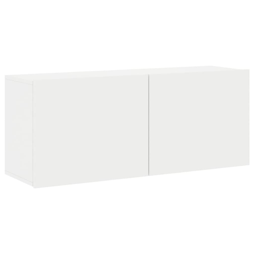 vidaXL Ντουλάπι Τοίχου Τηλεόρασης Λευκό 100 x 30 x 41 εκ.