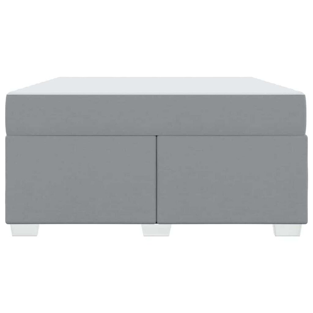 vidaXL Σκελετός Κρεβατιού Ανοιχτό γκρι 140 x 200 cm ύφασμα