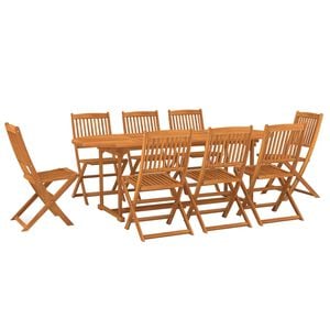 vidaXL &Sigma;&epsilon;&tau; &Tau;&rho;&alpha;&pi;&epsilon;&zeta;&alpha;&rho;ί&alpha;&sigmaf; &Kappa;ή&pi;&omicron;&upsilon; 9 &Tau;&epsilon;&mu;&alpha;&chi;ί&omega;&nu; 220x90x75 &epsilon;&kappa;. &Mu;&alpha;&sigma;ί&phi; &Alpha;&kappa;&alpha;&kappa;ί&alpha;