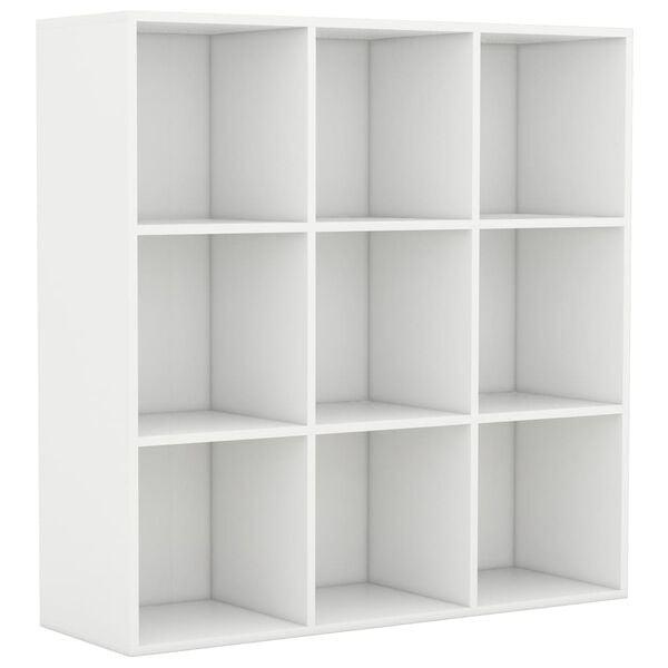 vidaXL Βιβλιοθήκη Λευκή 98 x 29 x 97,5 εκ. Επεξεργασμένο Ξύλο