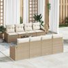 vidaXL Σετ Καναπέ Κήπου 9 pcs Μπεζ και Κρέμα 55 x 55 x 37 εκ