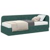 vidaXL Κρεβάτι Γωνίας με στρώμα Σκούρο Πράσινο 80 x 200 cm Βελούδο