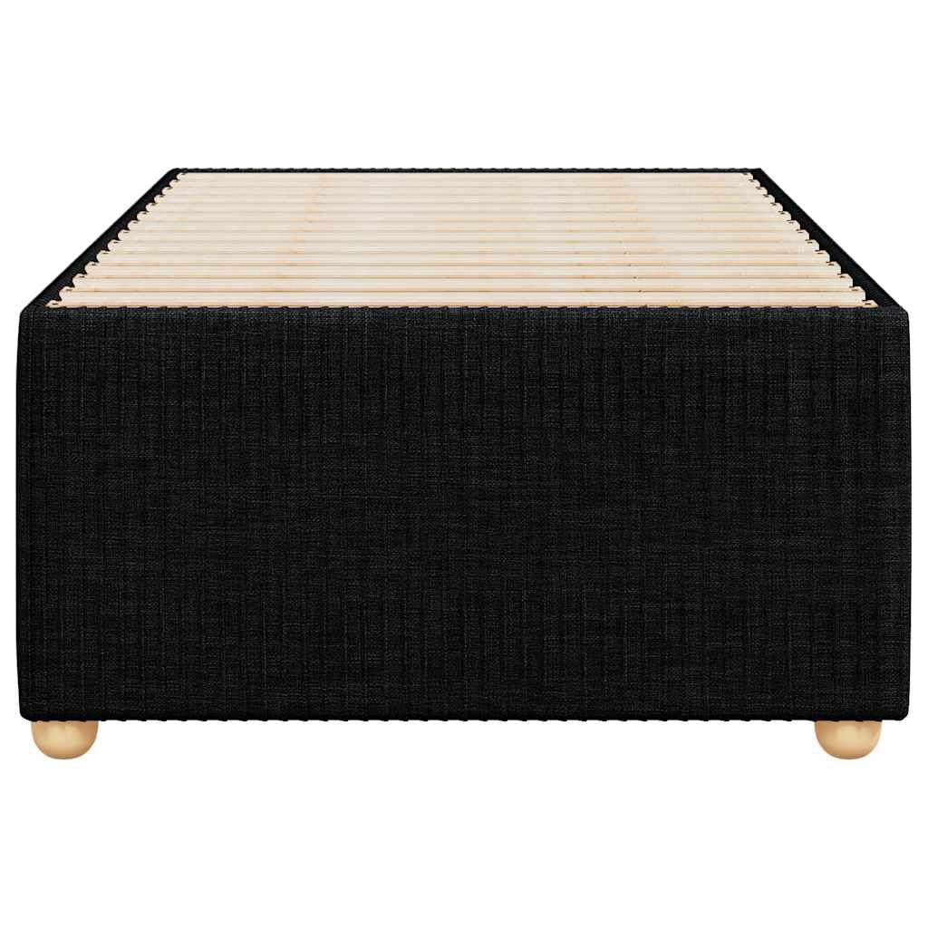 vidaXL Σκελετός Κρεβατιού Χωρίς Στρώμα Μαύρο 90x190 εκ. Υφασμάτινο