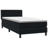 vidaXL Box Spring &Kappa;&rho;&epsilon;&beta;ά&tau;&iota; &mu;&epsilon; &sigma;&tau;&rho;ώ&mu;&alpha; &Mu;&alpha;ύ&rho;&omicron; 80x210 &epsilon;&kappa;. &Beta;&epsilon;&lambda;&omicron;ύ&delta;&iota;&nu;&omicron;