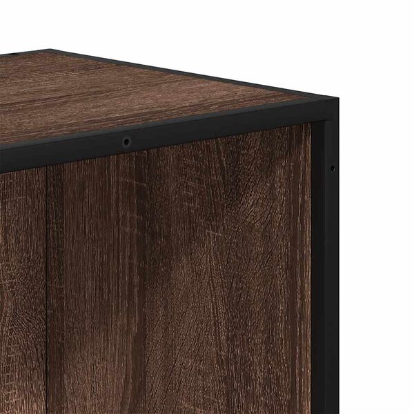 vidaXL Βιβλιοθήκη καφέ δρυς 80,5x35x139 cm Κατασκευασμένο ξύλο