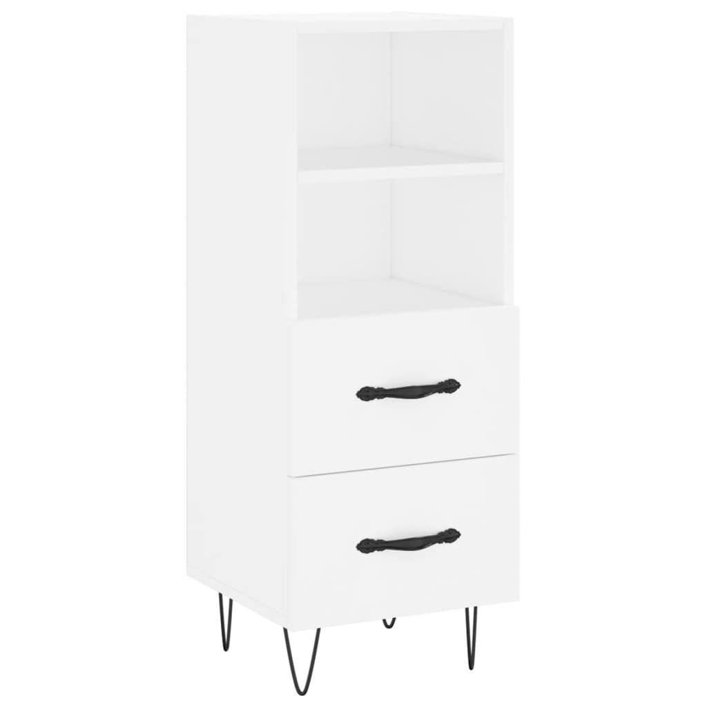 vidaXL Ντουλάπι Λευκό 34,5 x 34 x 180 εκ. από Επεξεργασμένο Ξύλο