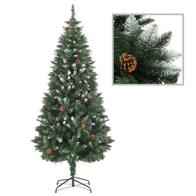vidaXL Χριστουγεν Δέντρο Προφωτισμένο Τεχνητό με Μπάλες 180 εκ.