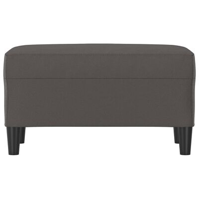 vidaXL Πάγκος Γκρι 70 x 35 x 41 εκ. από Συνθετικό Δέρμα