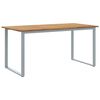 vidaXL Τραπέζι Κήπου για Φαγητό Γκρι 160 x 80 x 75 cm