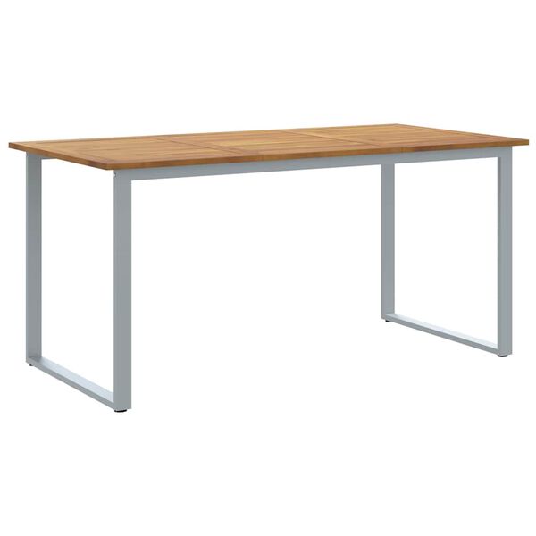 vidaXL Τραπέζι Κήπου για Φαγητό Γκρι 160 x 80 x 75 cm