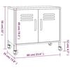 vidaXL Ντουλάπι Αποθήκευσης Μαύρο 60 x 35 x 56 εκ. από Ατσάλι
