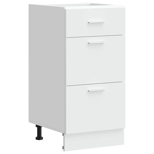 vidaXL Κάτω ντουλάπι Lyon λευκό 40x46x81,5 cm Ξύλινο μηχανουργικό ξύλο