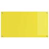 vidaXL Πίσω Πάνελ Κουζίνας 2 pcs Κίτρινο 110 x 60 cm σκληρυμένο γυαλί