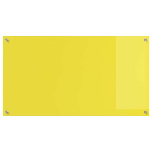 vidaXL Πίσω Πάνελ Κουζίνας 2 pcs Κίτρινο 110 x 60 cm σκληρυμένο γυαλί