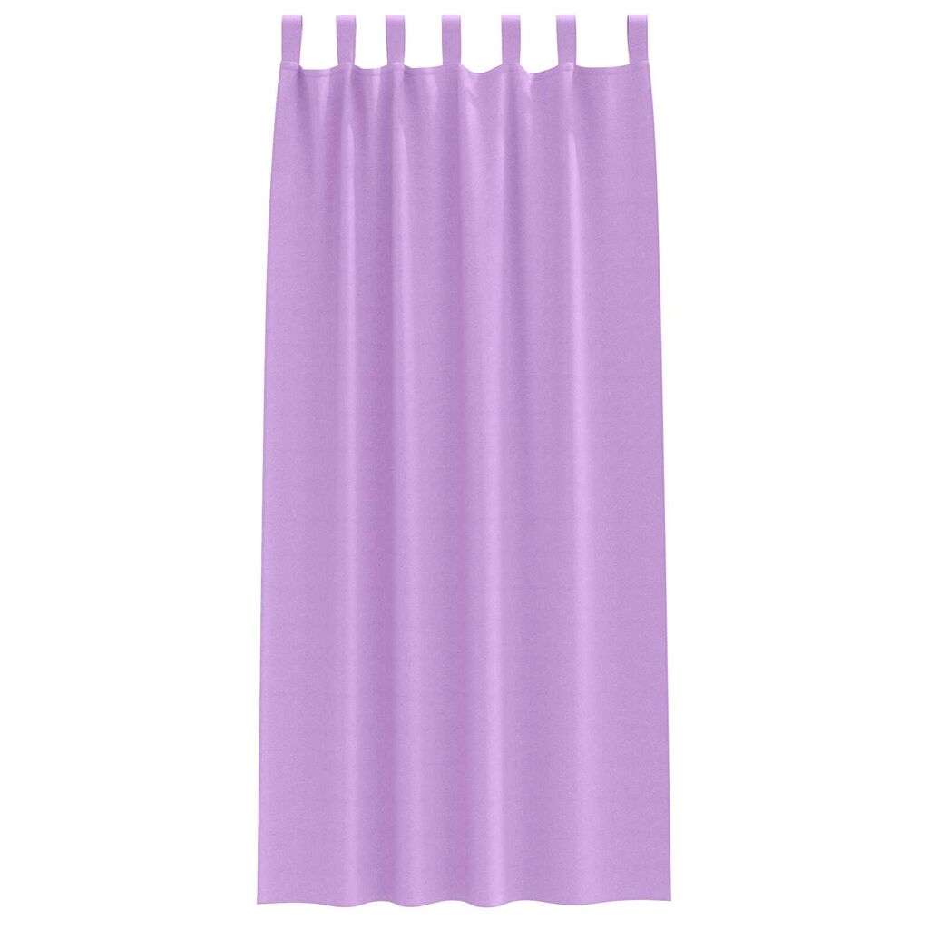 vidaXL Κουρτίνες με κουρτίνες 2 pcs Μοβ 245 x 140 εκ. Πολυεστέρας