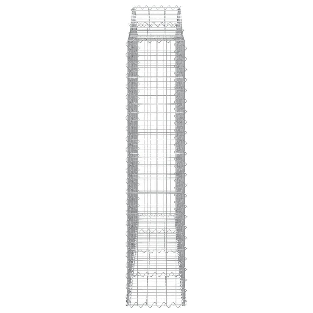 vidaXL Συρματοκιβώτια Τοξωτά 13 τεμ. 200x30x140/160 εκ. Γαλβαν. Ατσάλι