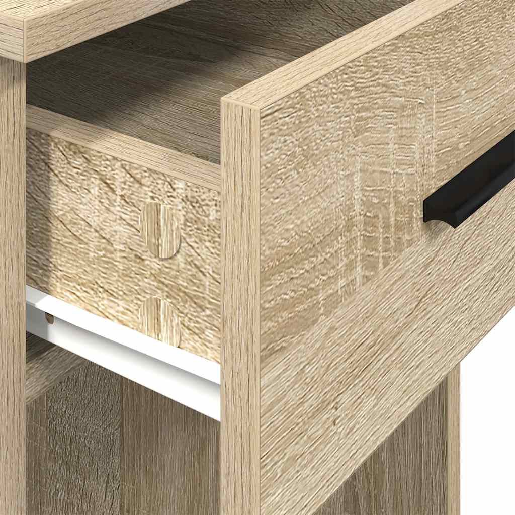 vidaXL Βάση πύργου υπολογιστή με συρτάρι Δρυς sonoma 35x45x77 cm