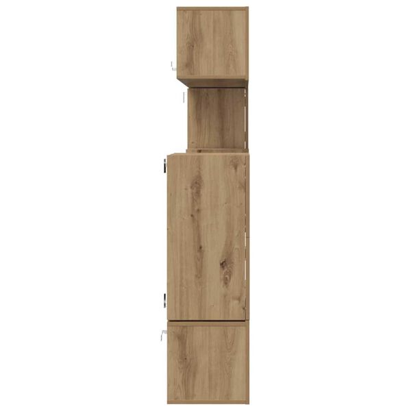 vidaXL Σετ επίπλου τηλεόρασης Επιτοίχιο 8 pcs artisan δρυς