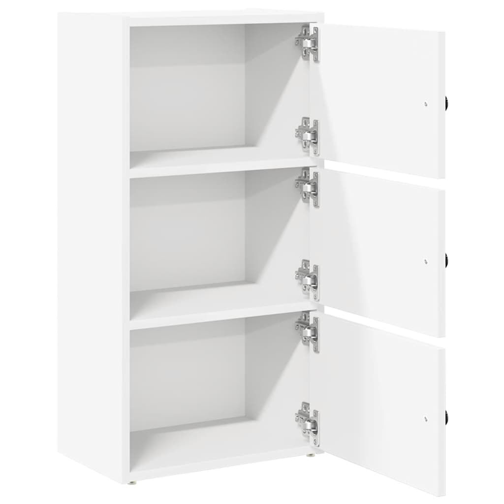 vidaXL Βιβλιοθήκη Λευκή 40x24x77 εκ. από Επεξεργασμένο Ξύλο