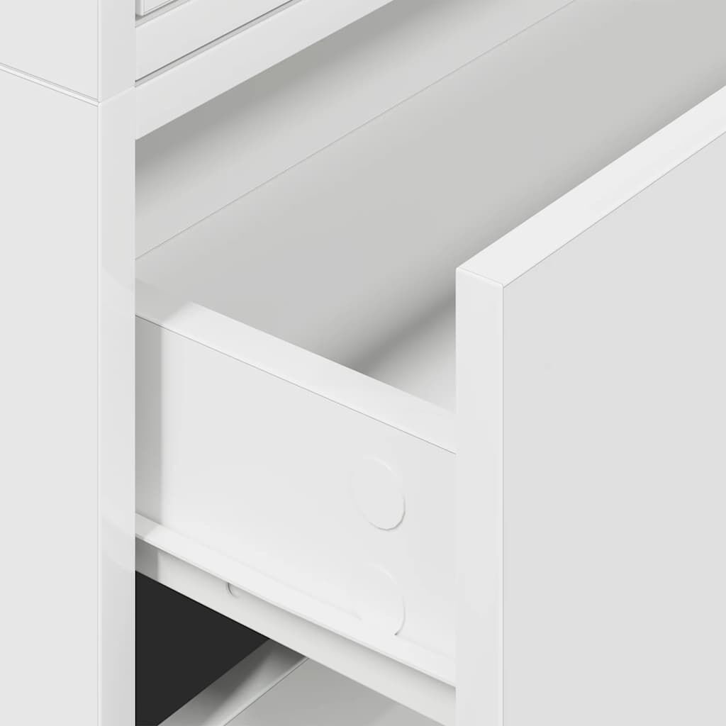 vidaXL Ντουλάπια με 2 συρτάρια 2 τεμάχια Λευκό 60x31x40 cm