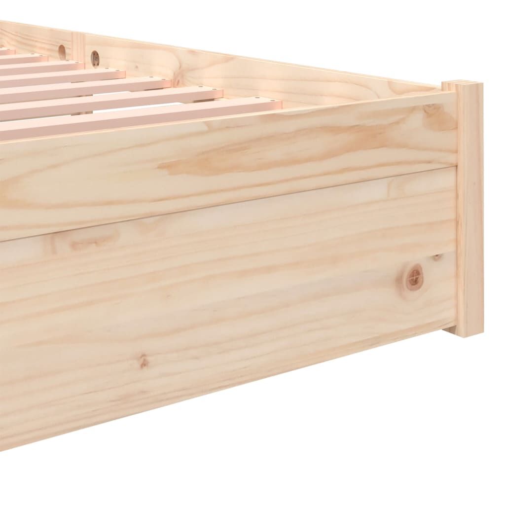 vidaXL Πλαίσιο Κρεβατιού 150 x 200 εκ. Μασίφ Ξύλο King Size
