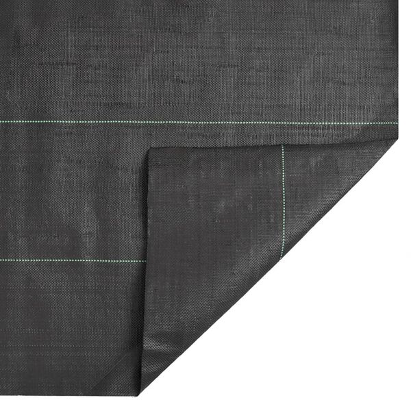 vidaXL Μεμβράνη Εδαφοκάλυψης Μαύρη 1x50 μ. από Πολυπροπυλένιο