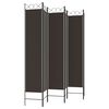 vidaXL Διαχωριστικό Δωματίου με 6 Πάνελ Καφέ 240x220 εκ. από Ύφασμα