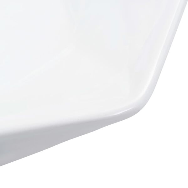 vidaXL Νιπτήρας Λευκός 41 x 36,5 x 12 εκ. Κεραμικός