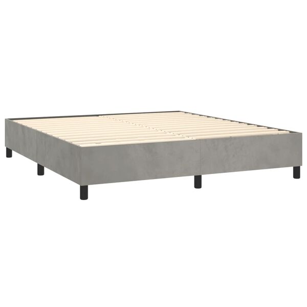vidaXL &Kappa;&rho;&epsilon;&beta;ά&tau;&iota; Boxspring &mu;&epsilon; &Sigma;&tau;&rho;ώ&mu;&alpha; &Alpha;&nu;&omicron;&iota;&chi;&tau;ό &Gamma;&kappa;&rho;&iota; 200x200 &epsilon;&kappa;. &Beta;&epsilon;&lambda;&omicron;ύ&delta;&iota;&nu;&omicron;