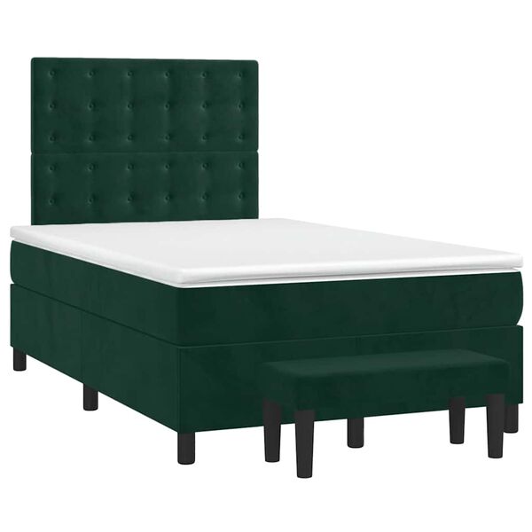 vidaXL &Kappa;&rho;&epsilon;&beta;ά&tau;&iota; Boxspring &mu;&epsilon; &Sigma;&tau;&rho;ώ&mu;&alpha; &Sigma;&kappa;&omicron;ύ&rho;&omicron; &Pi;&rho;ά&sigma;&iota;&nu;&omicron; 120x190&epsilon;&kappa;. &Beta;&epsilon;&lambda;&omicron;ύ&delta;&iota;&nu;&omicron;