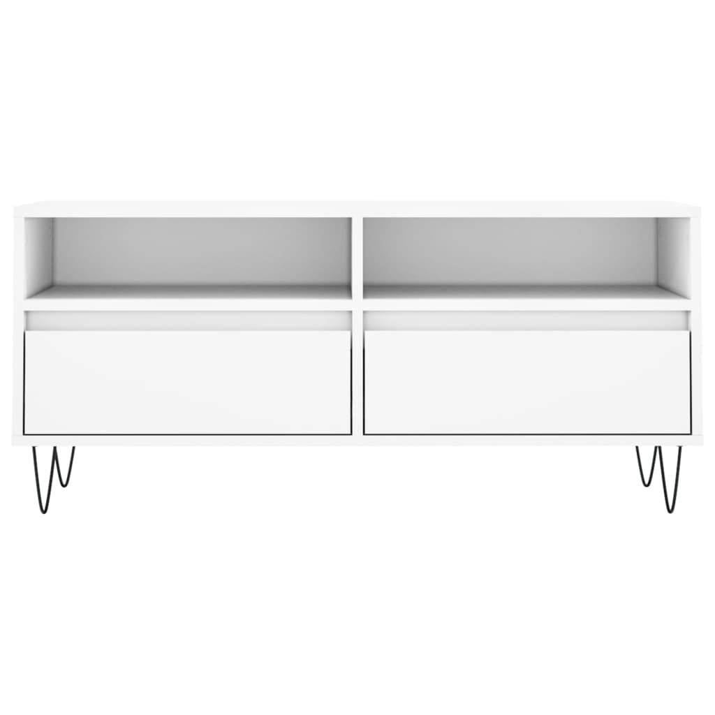 vidaXL Έπιπλο Τηλεόρασης Λευκό 100x34,5x44,5 εκ. Επεξεργασμένο Ξύλο